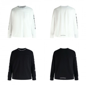 [CHROME HEARTS] 크롬하츠 넥 스크립트 로고 롱슬리브 티셔츠
