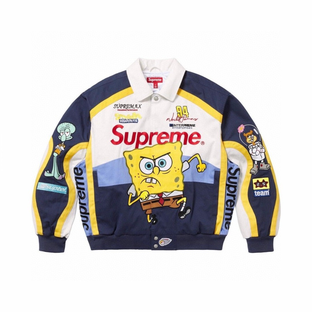 [Supreme] 슈프림 x 스폰지밥 제프 해밀턴 레이싱 자켓