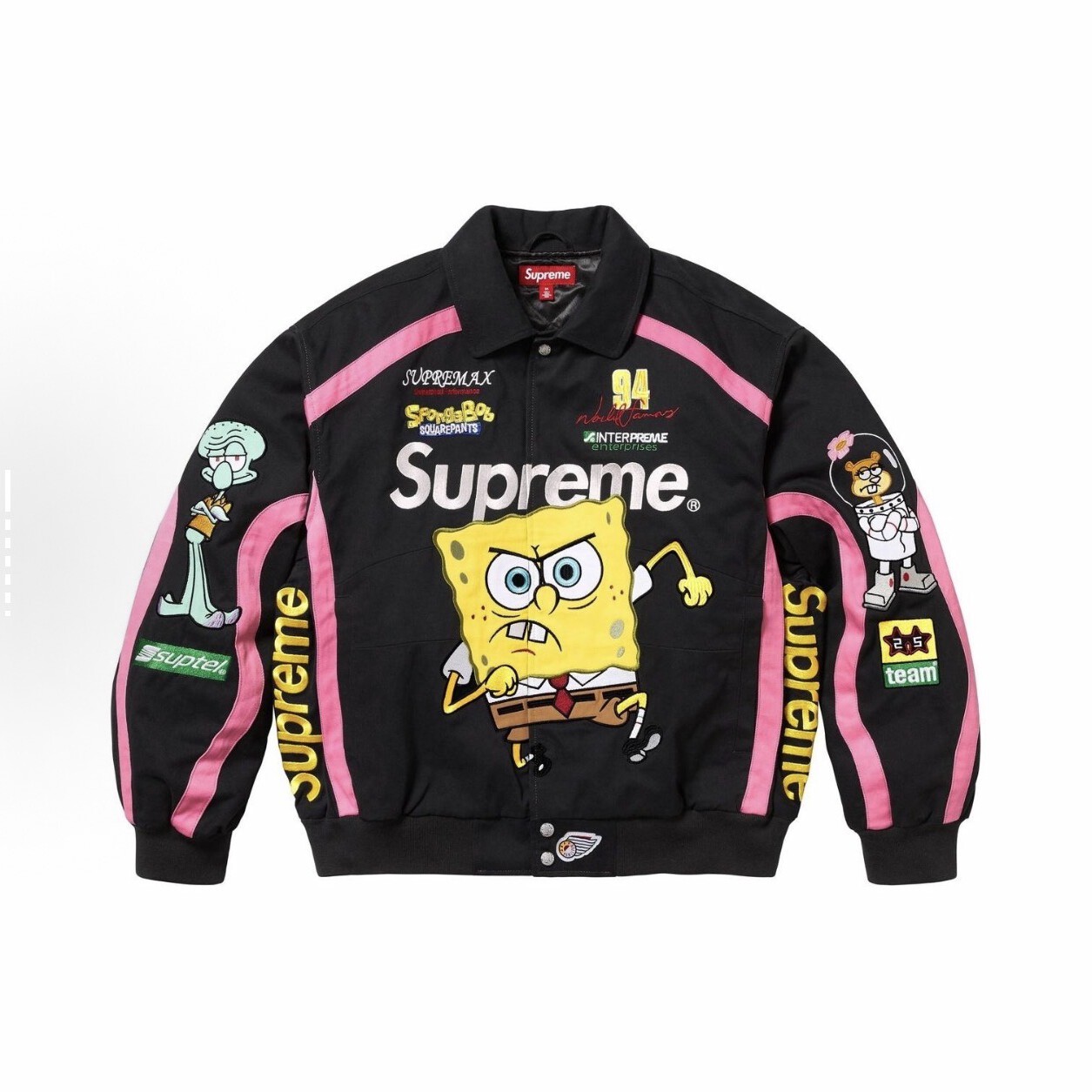 [Supreme] 슈프림 x 스폰지밥 제프 해밀턴 레이싱 자켓