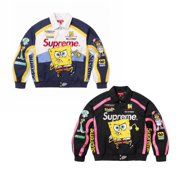 [Supreme] 슈프림 x 스폰지밥 제프 해밀턴 레이싱 자켓