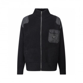 [PRADA] 프라다 울 및 캐시미어 블렌드 집업 가디건