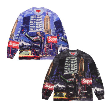 [Supreme] 슈프림 스카이라인 시퀸 롱슬리브 탑 데이