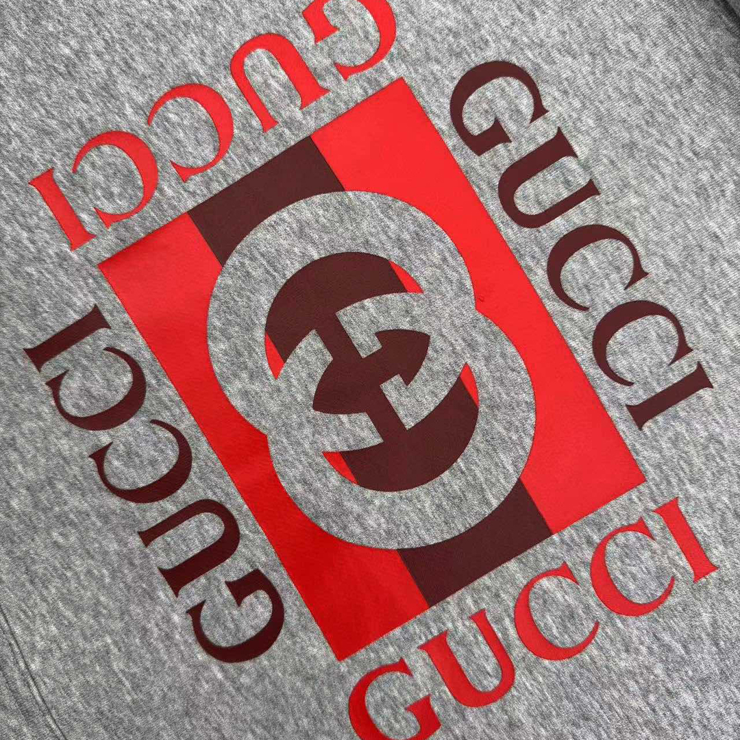 [GUCCI] 구찌 프린티드 코튼 저지 스웨트셔츠