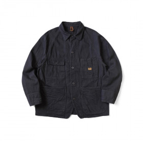 [Kapital] 캐피탈 10온즈 블랙 x 블랙 데님 캑터스 커버올 블랙