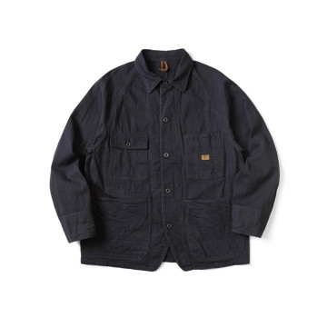[Kapital] 캐피탈 10온즈 블랙 x 블랙 데님 캑터스 커버올 블랙