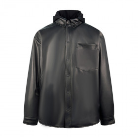 [Balenciaga] 발렌시아가 셔츠 파카 후드 가죽 자켓