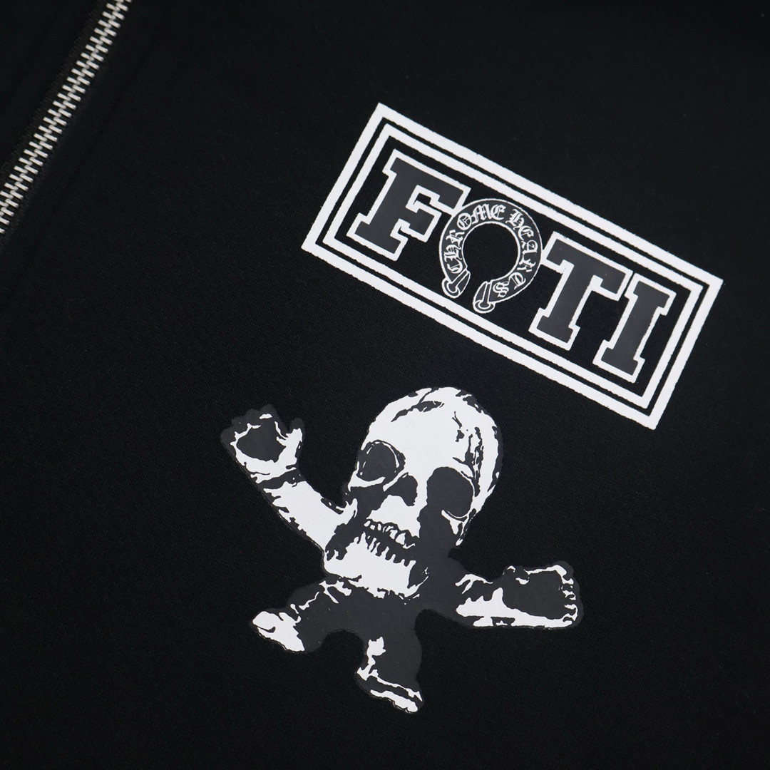 [Chrome Hearts] 크롬하츠 멀티 포티 집업 후드 블랙