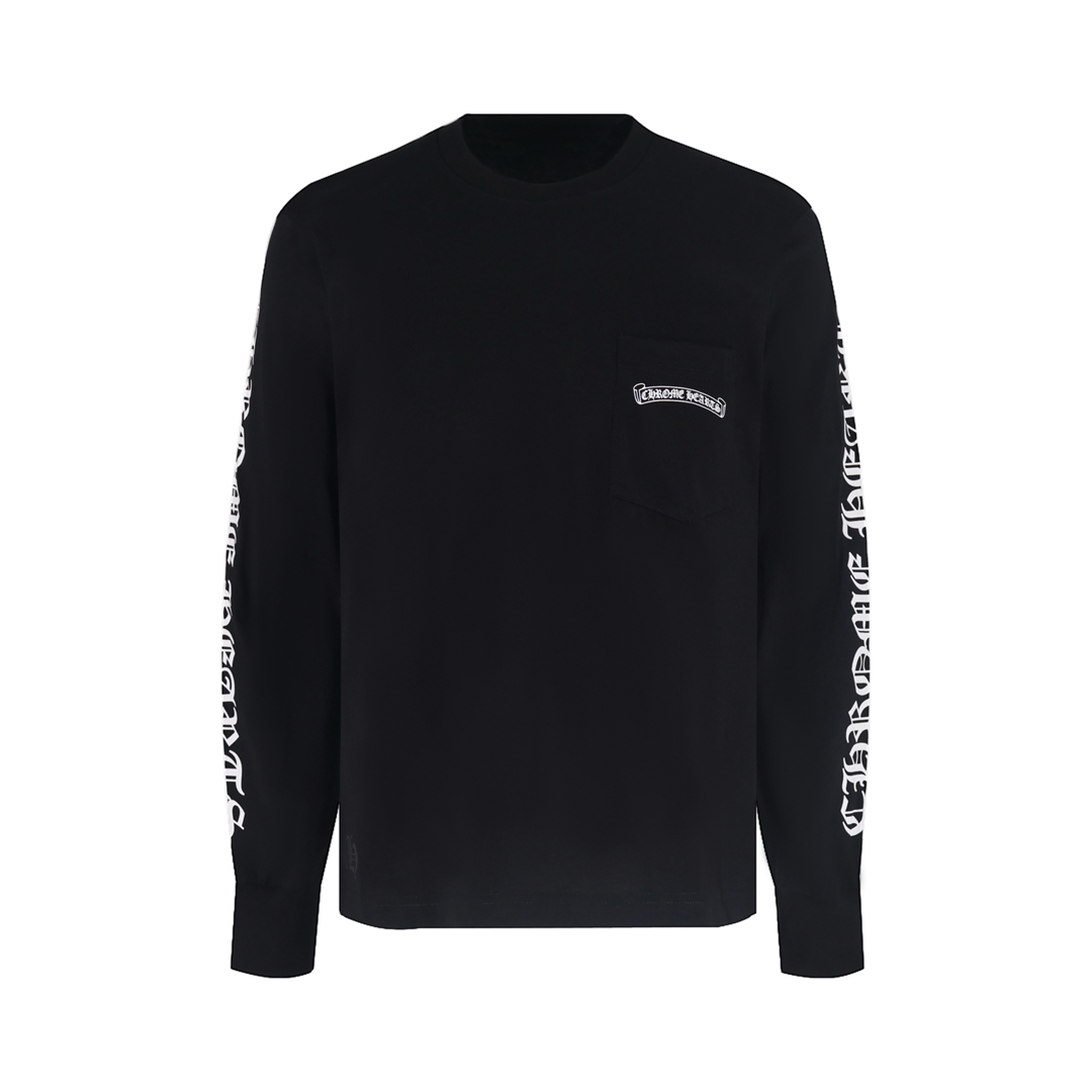 [Chrome Hearts] 크롬하츠 스크롤 퍽 유 로고 롱슬리브 티셔츠