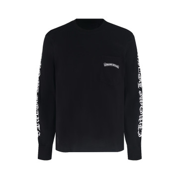 [Chrome Hearts] 크롬하츠 스크롤 퍽 유 로고 롱슬리브 티셔츠