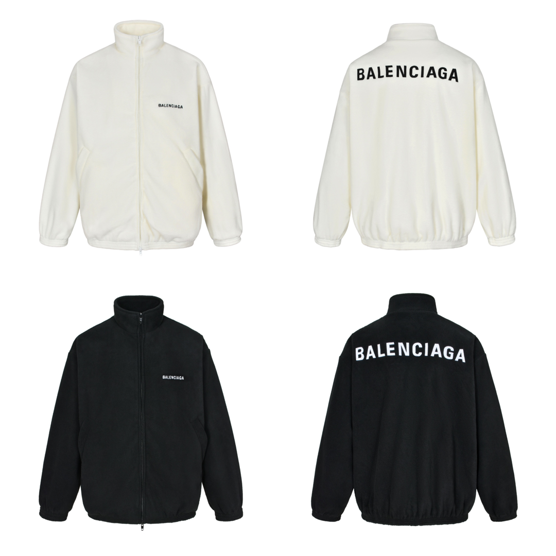 [Balenciaga] 발렌시아가 백 집업 플리스 재킷