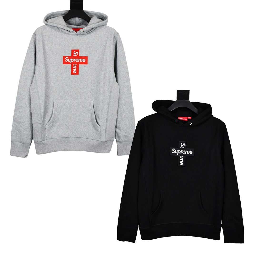 [Supreme] 슈프림 크로스 박스로고 후드 스웨트셔츠