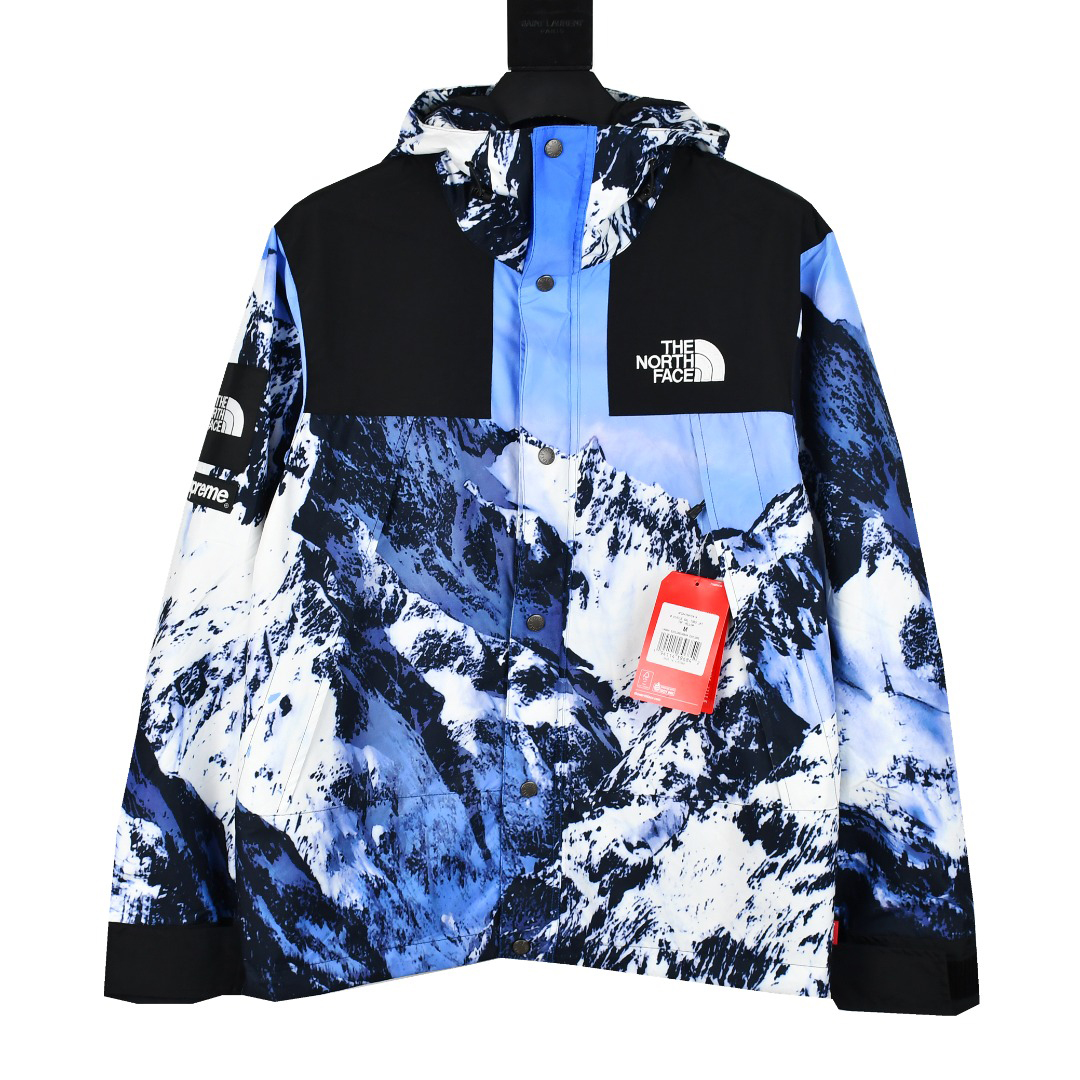 [Supreme x The North Face] 슈프림 x 노스페이스 마운틴 파카 블루 화이트