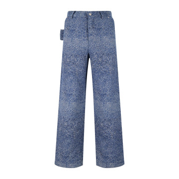 [DIOR] 디올 라벨 카펜터 진 블루 코튼 자카드