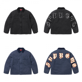 [Supreme] 슈프림 올드 잉글리쉬 캔버스 워크 자켓