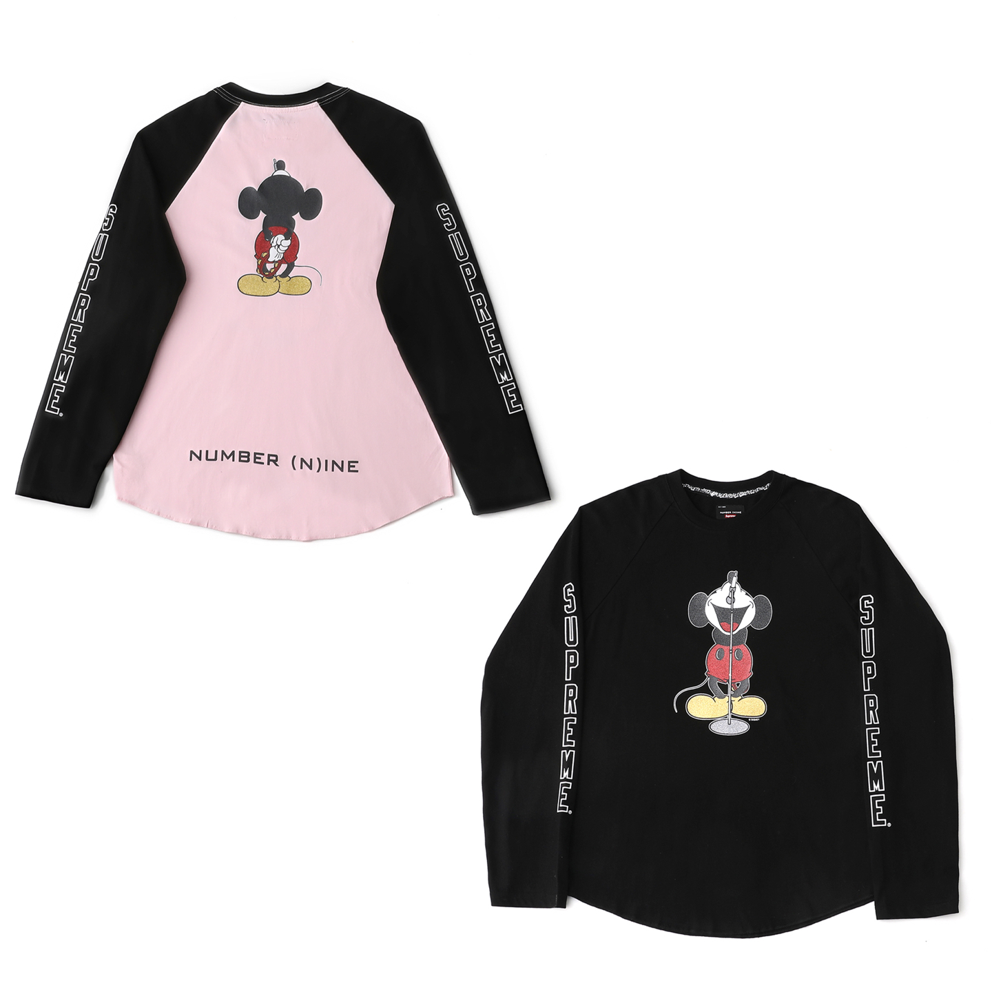 [Supreme] 슈프림 x 넘버 나인 x 미키 마우스 래글런 롱슬리브