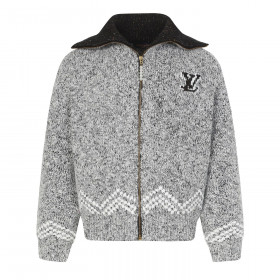 [Louis Vuitton] 루이비통 지퍼 니티드 블루종 자켓