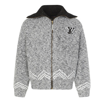 [Louis Vuitton] 루이비통 지퍼 니티드 블루종 자켓