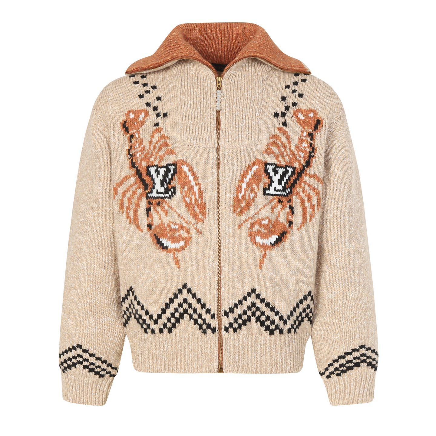 [Louis Vuitton] 루이비통 지퍼 니티드 블루종 자켓