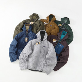 [PATA] 파타 다이아몬드 퀼트 봄버 후드 점퍼