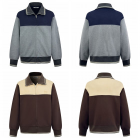 [Miu Miu] 미우미우 니트 커프스 지퍼 프런트 스웨트셔츠