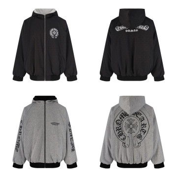 [Chrome Hearts] 크롬하츠 GED 리버서블 후드 블루종 봄버 자켓