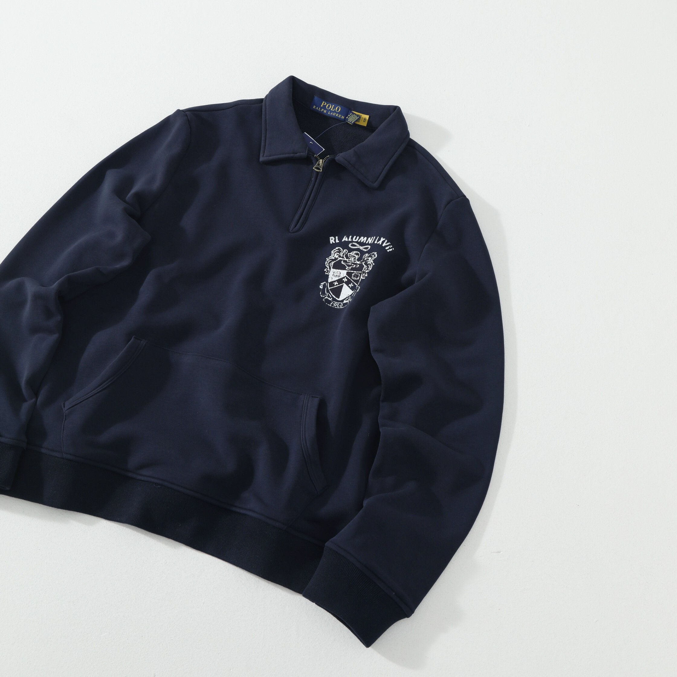 [Polo] 폴로 랄프로렌 그래픽 쿼터 집업 플리스 티셔츠