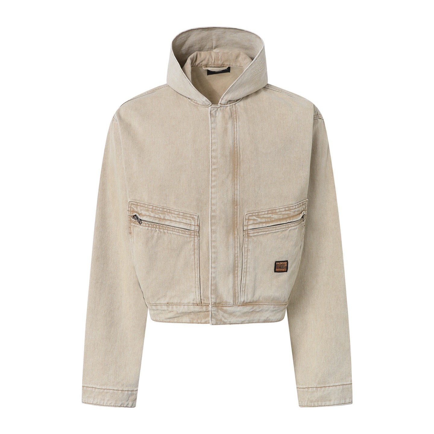 [BALENCIAGA] 발렌시아가 지퍼 포켓 베이지 데님 자켓