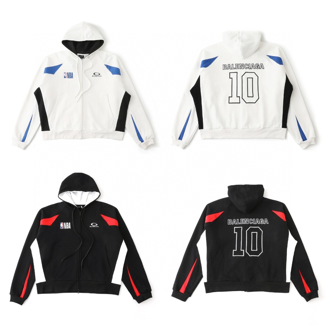 [Balenciaga] 발렌시아가 x NBA 콜라보레이션 오버사이즈 집업 후드