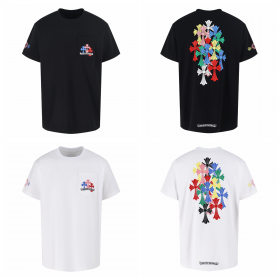 [Chrome Hearts] 크롬하츠 멀티 컬러 크로스 세메터리 티셔츠