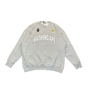 [BAPE] 베이프 비지 웍스 컬리지 루즈핏 크루넥 맨투맨