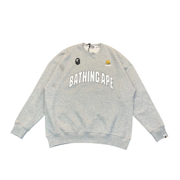 [BAPE] 베이프 비지 웍스 컬리지 루즈핏 크루넥 맨투맨