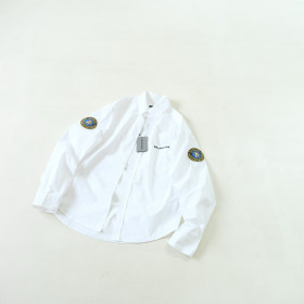 [Balenciaga] 발렌시아가 로고 패치 코튼 셔츠