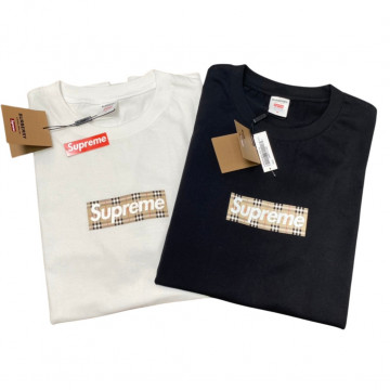 [Supreme] 슈프림 x 버버리 박스로고 티셔츠