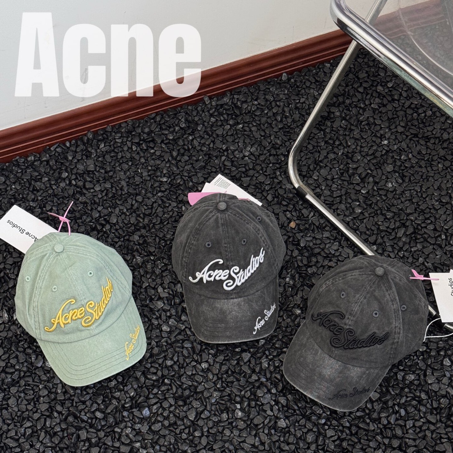 [Acne Studios] 아크네 스튜디오 로고 캡