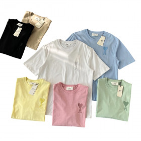 [AMI] 아미 스몰 하트 로고 티셔츠