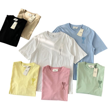 [AMI] 아미 스몰 하트 로고 티셔츠