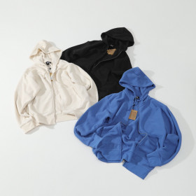 [Stussy] 스투시 더블 레이어 와플 집 후드