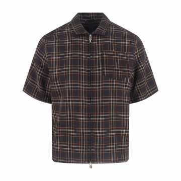 [Chrome Hearts] 크롬하츠 체크 헤이우드 집업 숏 슬리브