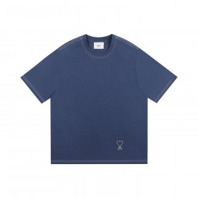 [AMI] 아미 하트로고 탑 스티치 티셔츠