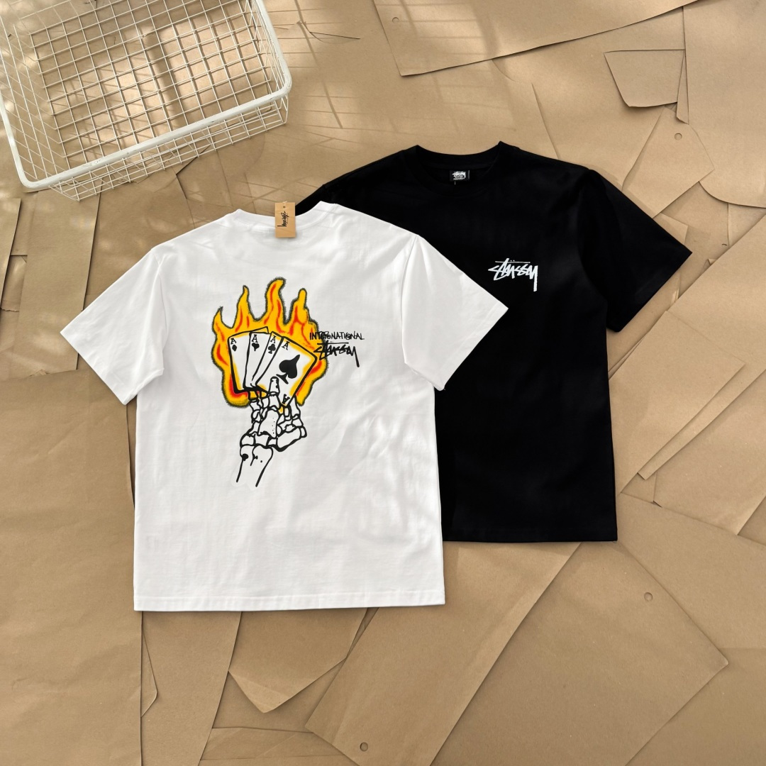 [Stussy] 스투시 리드 엠' 엔' 윕 피그먼트 다이드 티셔츠