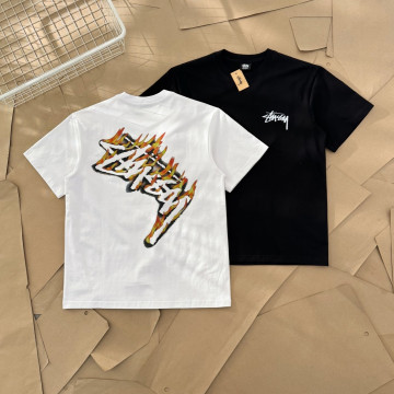 [Stussy] 스투시 버닝 스탁 티셔츠