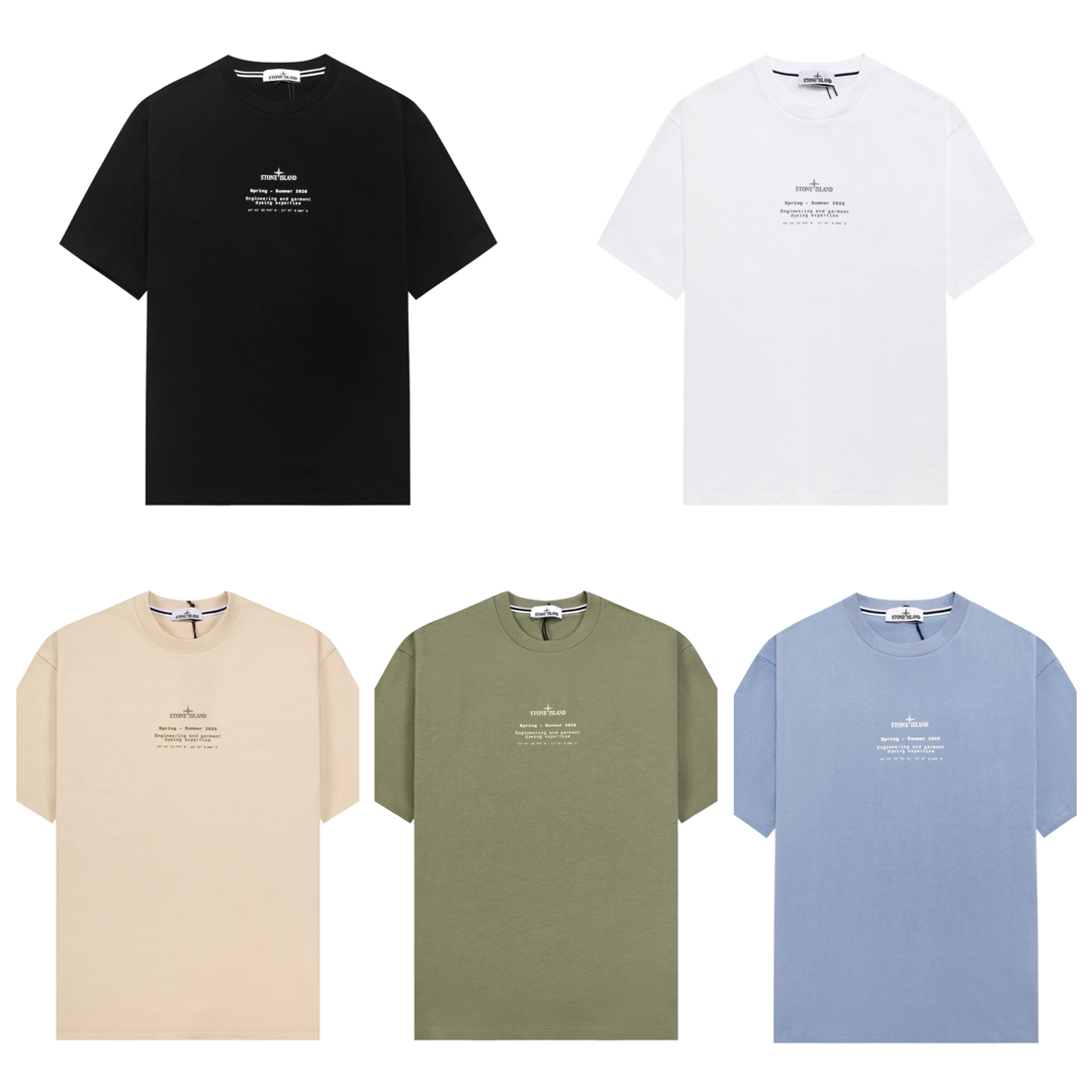 [Stone Island] 스톤아일랜드 텍스트 로고 티셔츠