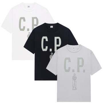 [C.P.Company] 씨피컴퍼니 그래픽 프린트 크루 넥 티셔츠
