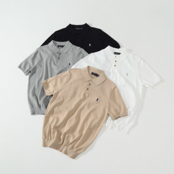 [Polo] 폴로 랄프로렌 코튼 카라넥 반팔 스웨터