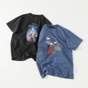 [beams] 빔즈 굿 럭 스피드 판타지아 디즈니 반팔 티셔츠