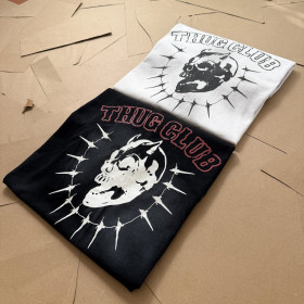 [ThugClub] 떠그클럽 빈티지 라이딩 스컬 티셔츠