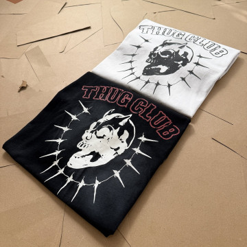 [ThugClub] 떠그클럽 빈티지 라이딩 스컬 티셔츠