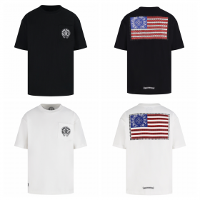[CHROME HEARTS] 크롬하츠 아메리칸 플래그 대거 티셔츠