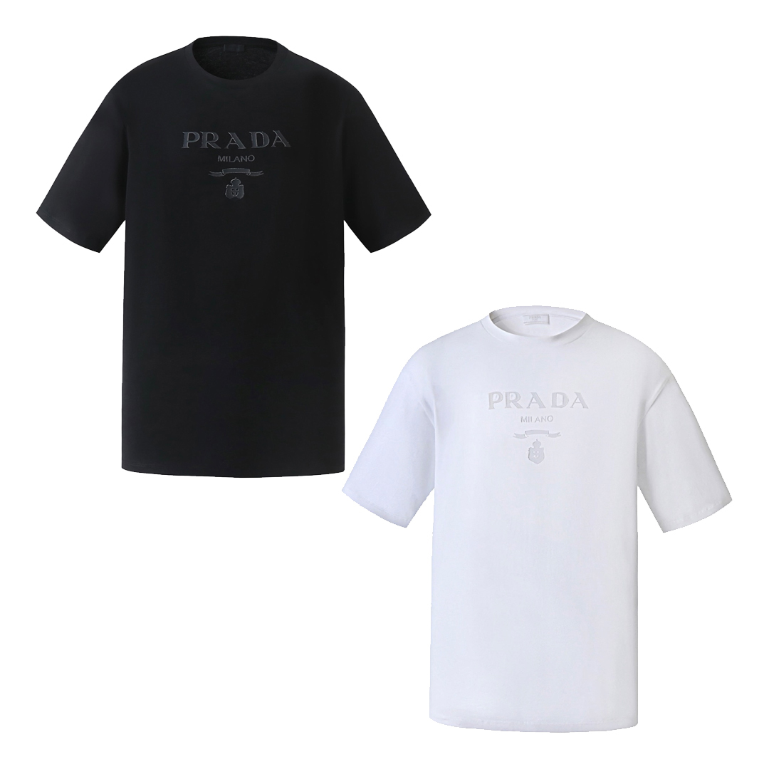 [Prada] 프라다 로고 반팔 티셔츠
