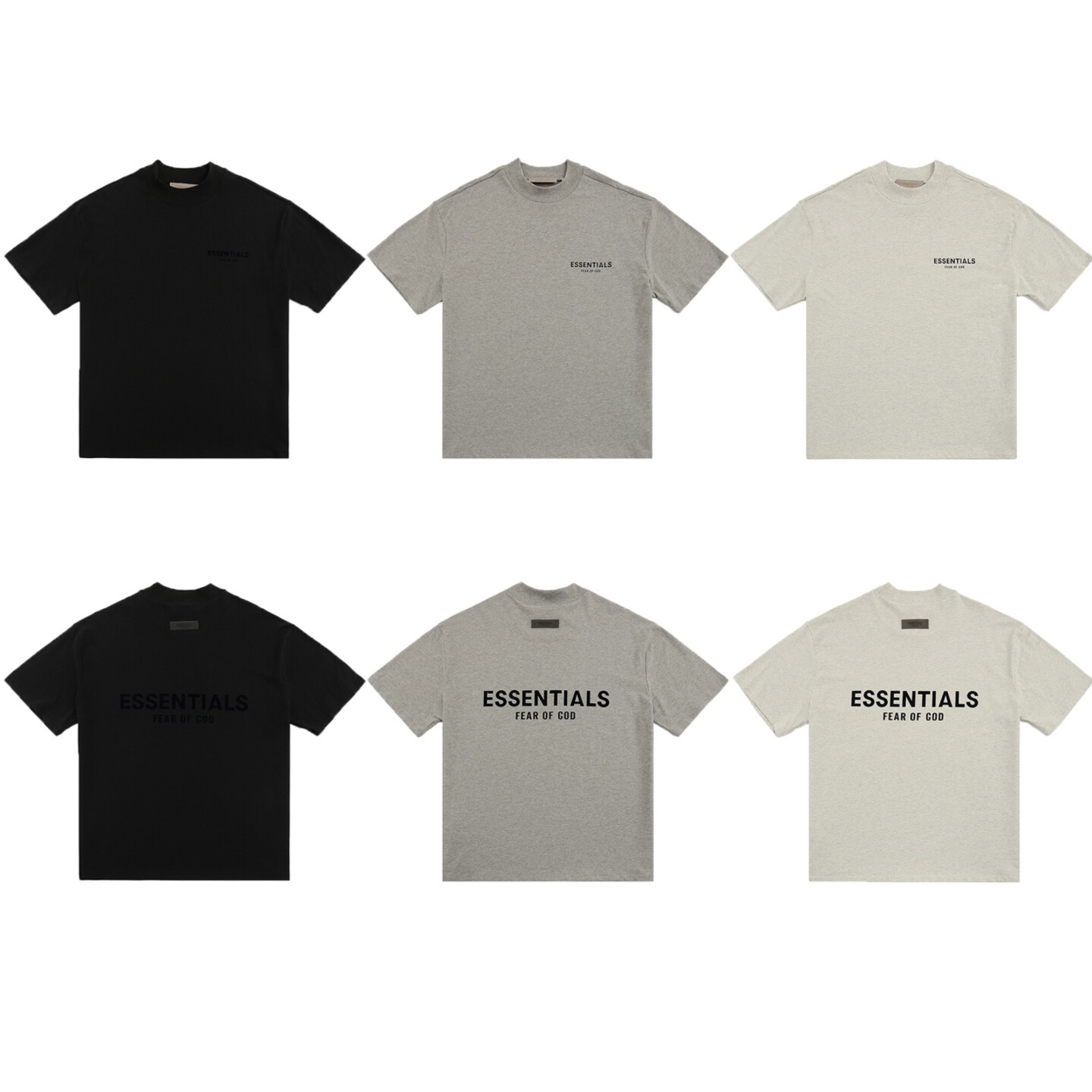 [Fear of God] 피어오브갓 에센셜 저지 크루넥 반팔 티셔츠
